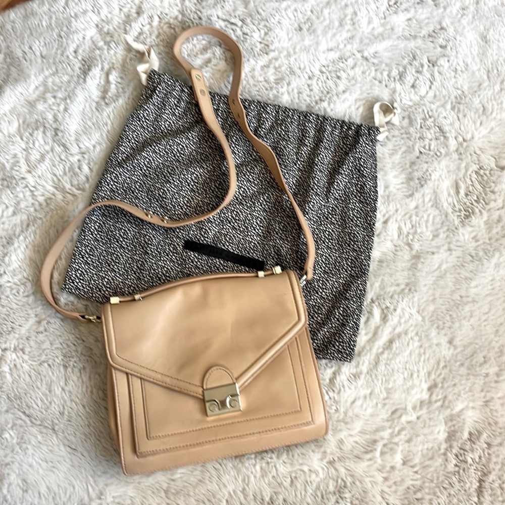 Loeffler Randall Rider Natural Leather Shoulder Bag/Crossbody